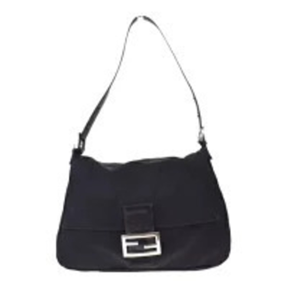 Fendi Mamma Bucket Shoulder Bag Black Leather